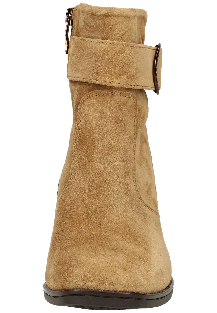 ara Stiefelette Veloursleder Toffee Warmfutter