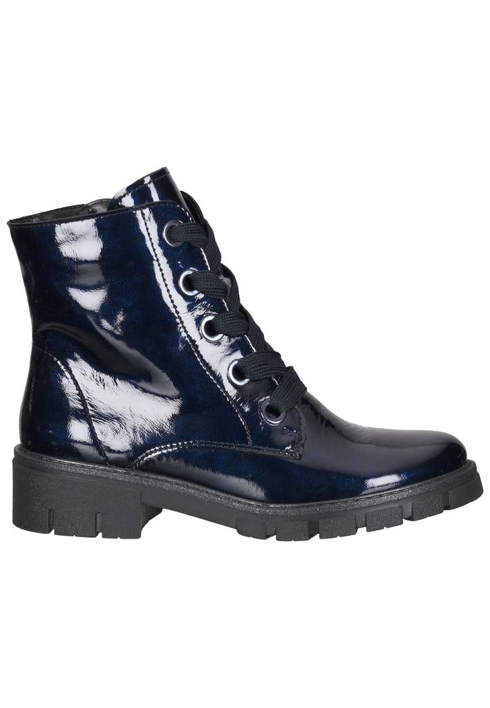 Stiefeletten ara Stiefelette Lederimitat Blau Lack