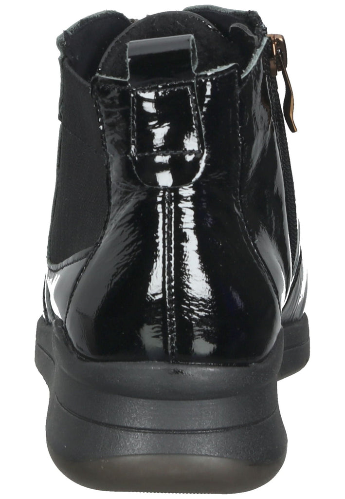 Stiefeletten ara Stiefelette Lederimitat Schwarz Lack Warmfutter