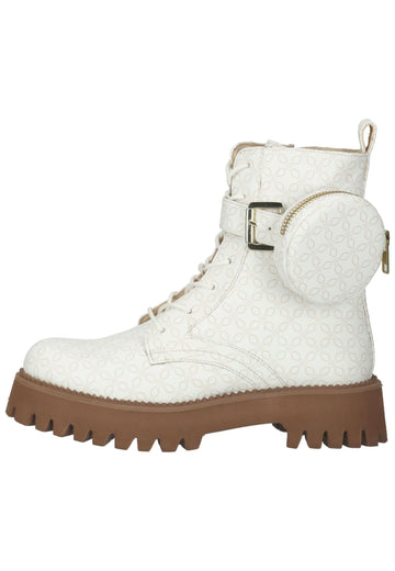 Stiefeletten ara Stiefelette Lederimitat Weiß/Braun