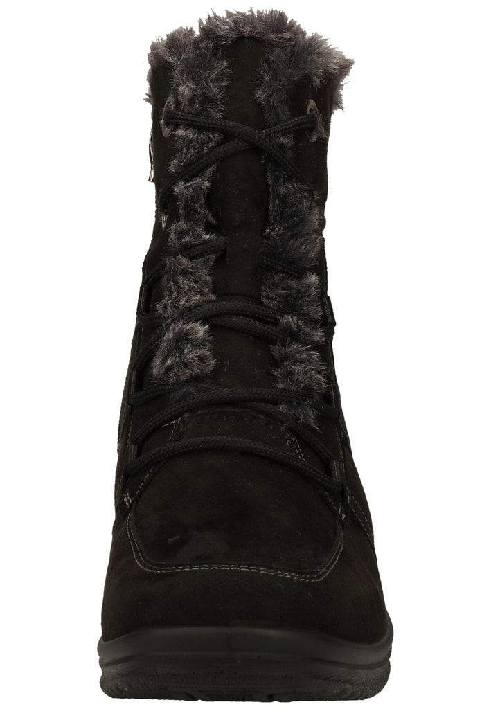 Stiefeletten ara Stiefelette Textil Schwarz/Grau Warmfutter