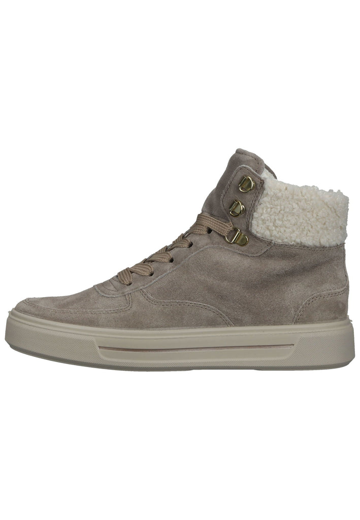 Stiefeletten ara Stiefelette Veloursleder Beige/Weiß