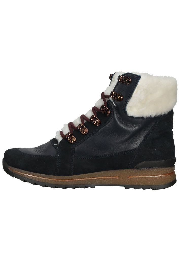 Stiefeletten ara Stiefelette Veloursleder Blau Warmfutter