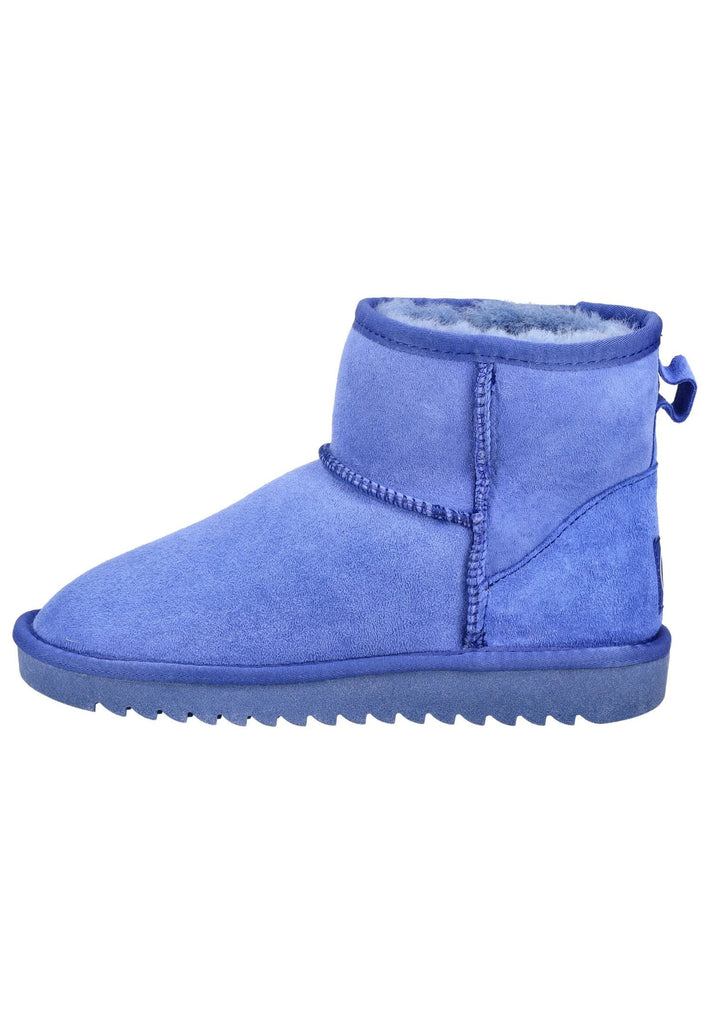 Stiefeletten ara Stiefelette Veloursleder/Textil Mittelblau Warmfutter