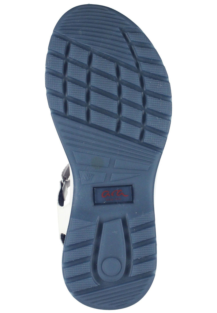 ara Wanderschuhe Leder/Textil Blau/Weiß