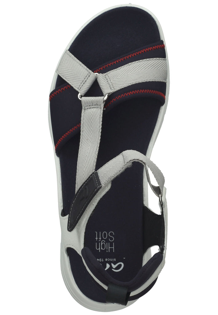 ara Wanderschuhe Leder/Textil Blau/Weiß