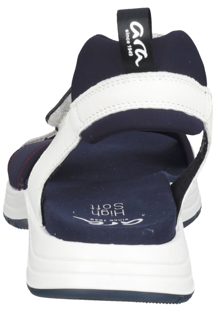 ara Wanderschuhe Leder/Textil Blau/Weiß