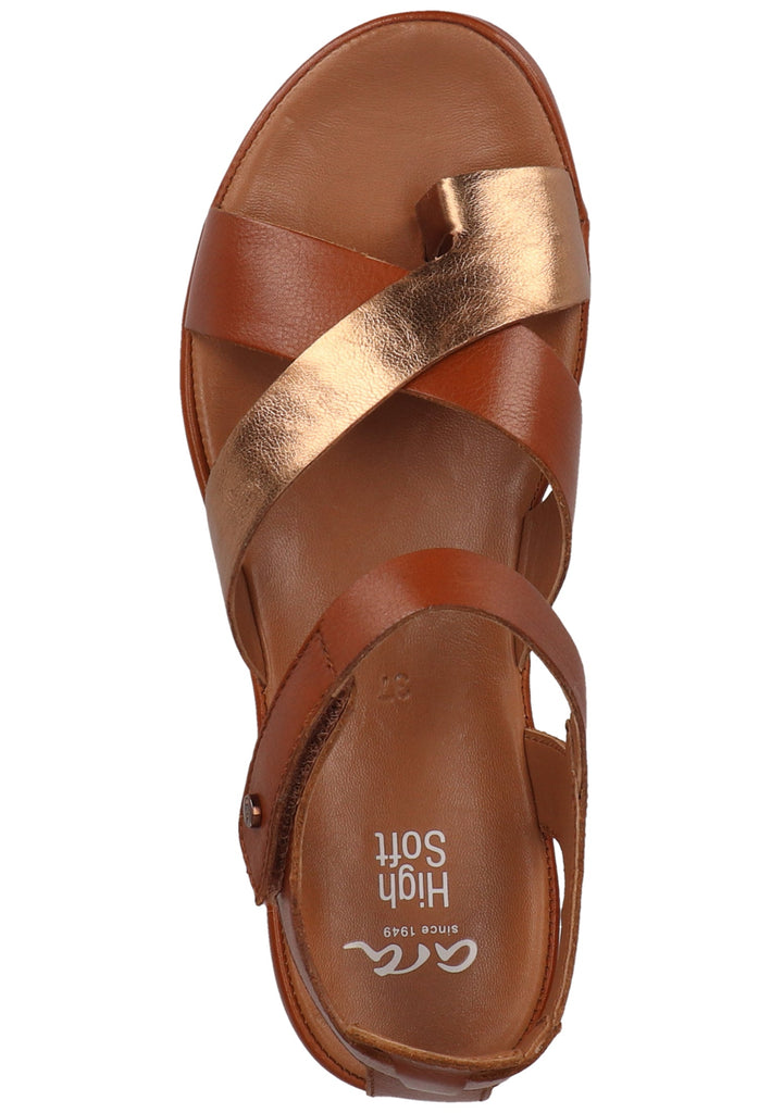 ara Zehensteg Glattleder Braun