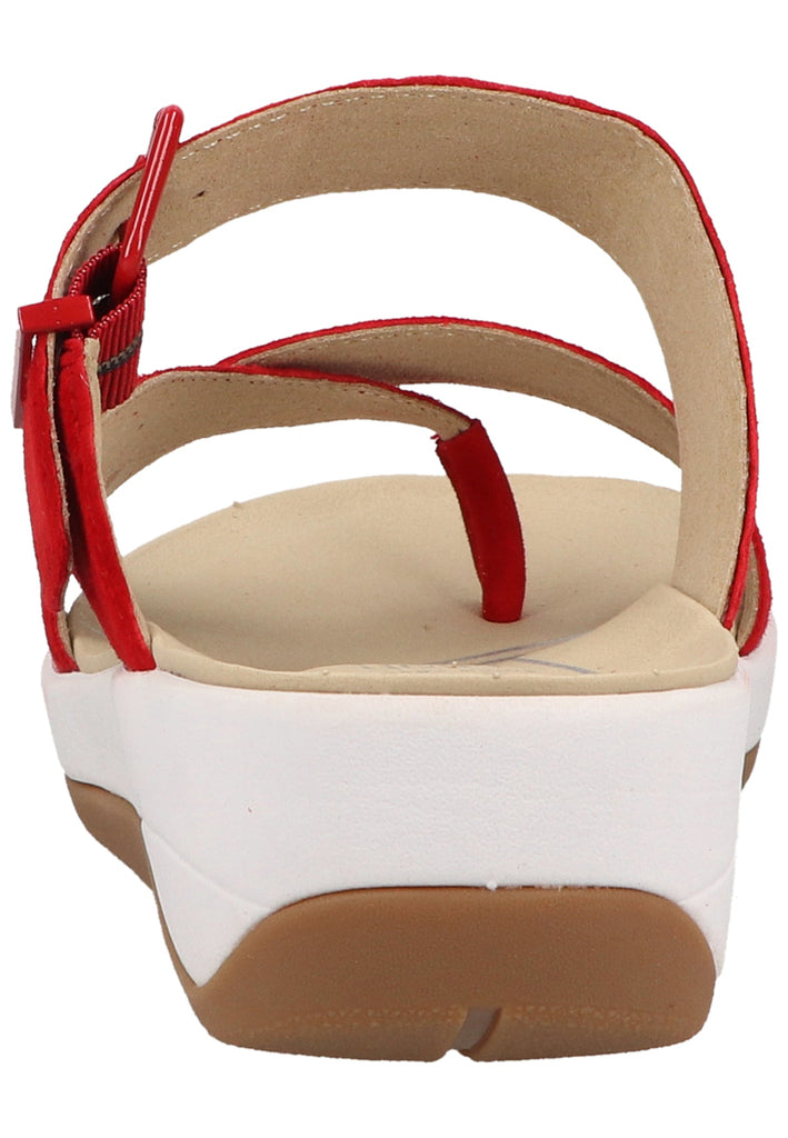 ara Zehensteg Veloursleder Rot