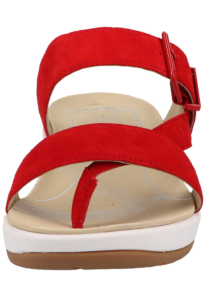 ara Zehensteg Veloursleder Rot