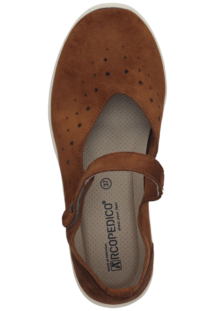 ARCOPEDICO Ballerinas Lederimitat Braun