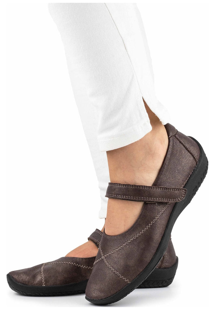 ARCOPEDICO Ballerinas Lederimitat Bronze