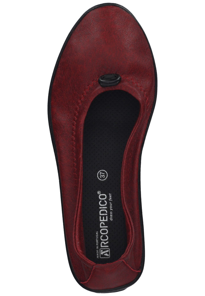 ARCOPEDICO Ballerinas Lederimitat Rot