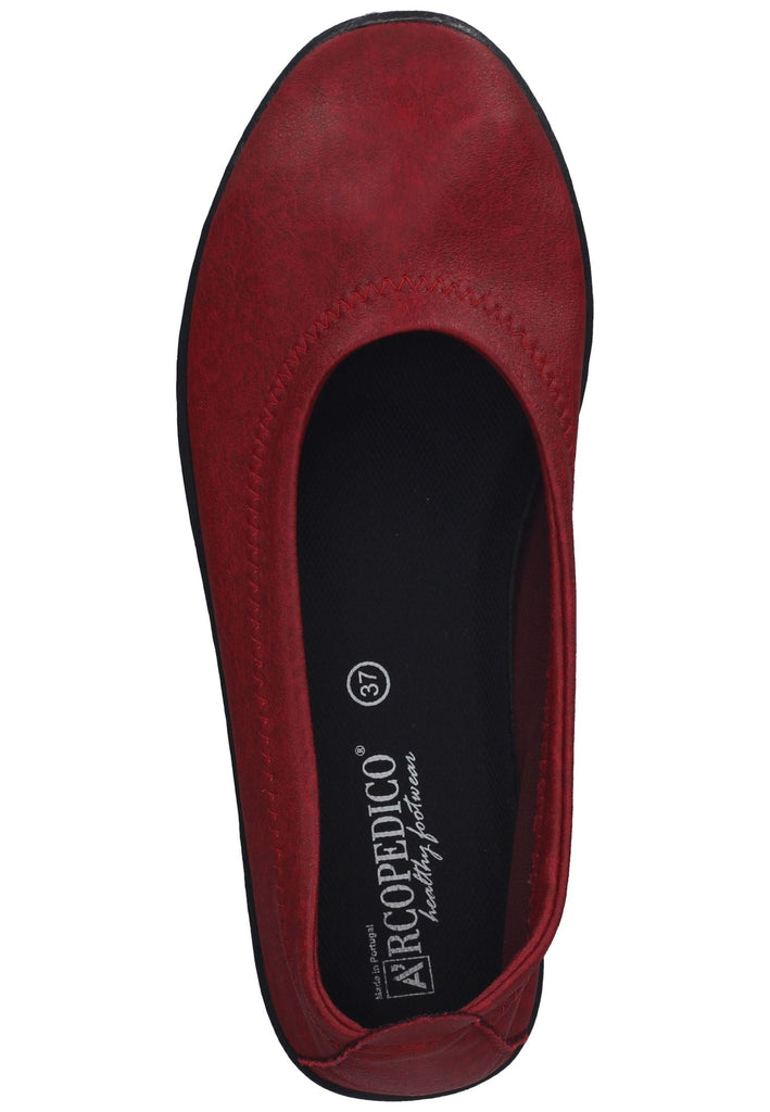 ARCOPEDICO Ballerinas Lederimitat Rot