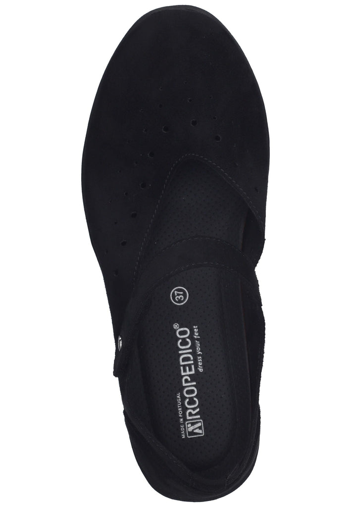 ARCOPEDICO Ballerinas Lederimitat Schwarz