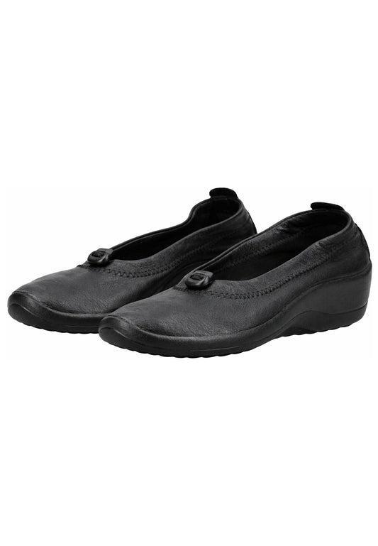 ARCOPEDICO Ballerinas Lederimitat Schwarz/Schwarz