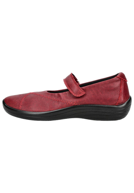 ARCOPEDICO Halbschuhe Lederimitat Cherry