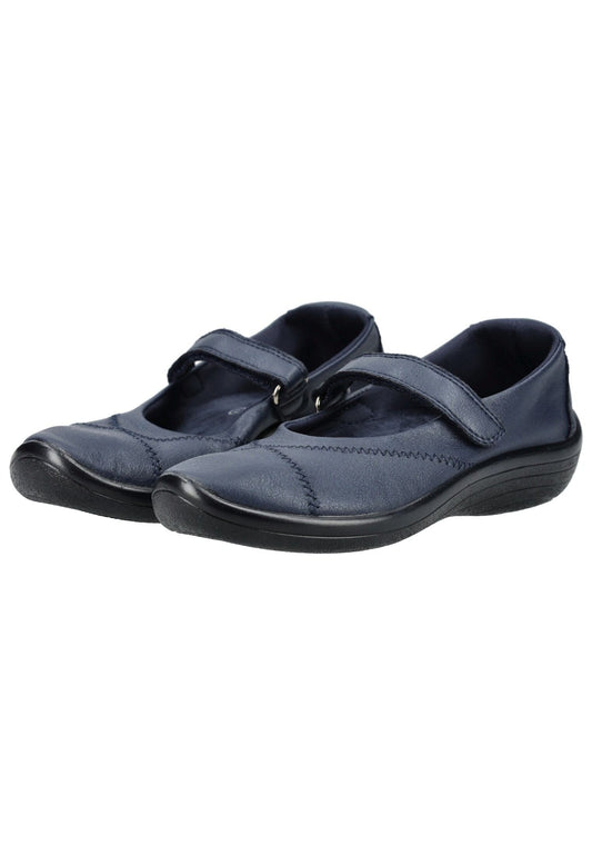 ARCOPEDICO Halbschuhe Lederimitat Navy