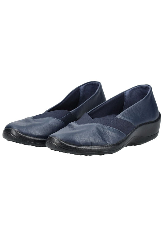 ARCOPEDICO Halbschuhe Lederimitat Navy
