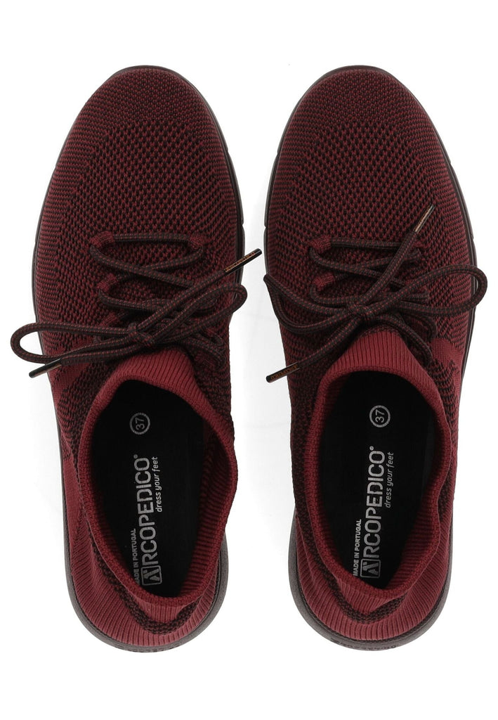 ARCOPEDICO Halbschuhe Textil Bordeaux