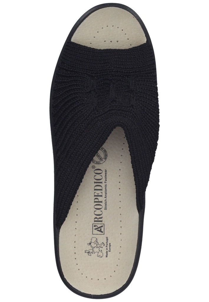 ARCOPEDICO Hausschuhe Textil Schwarz