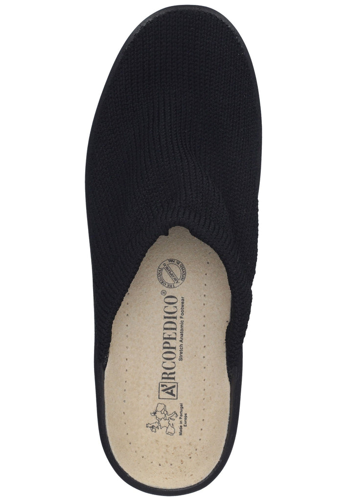 ARCOPEDICO Hausschuhe Textil Schwarz