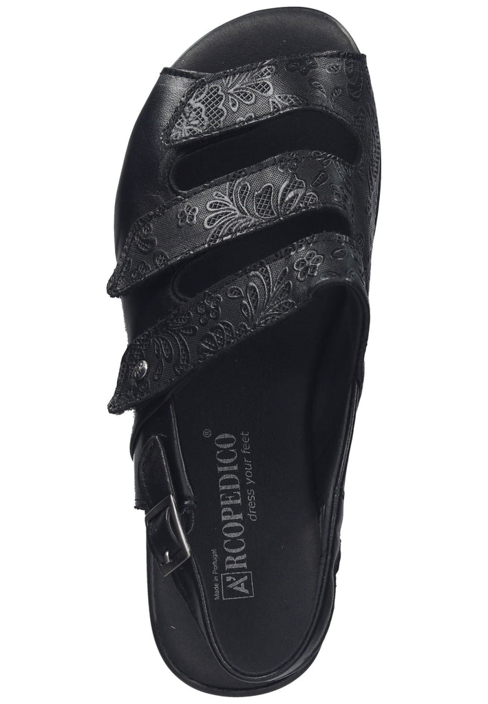 ARCOPEDICO Sandalen Leder Black