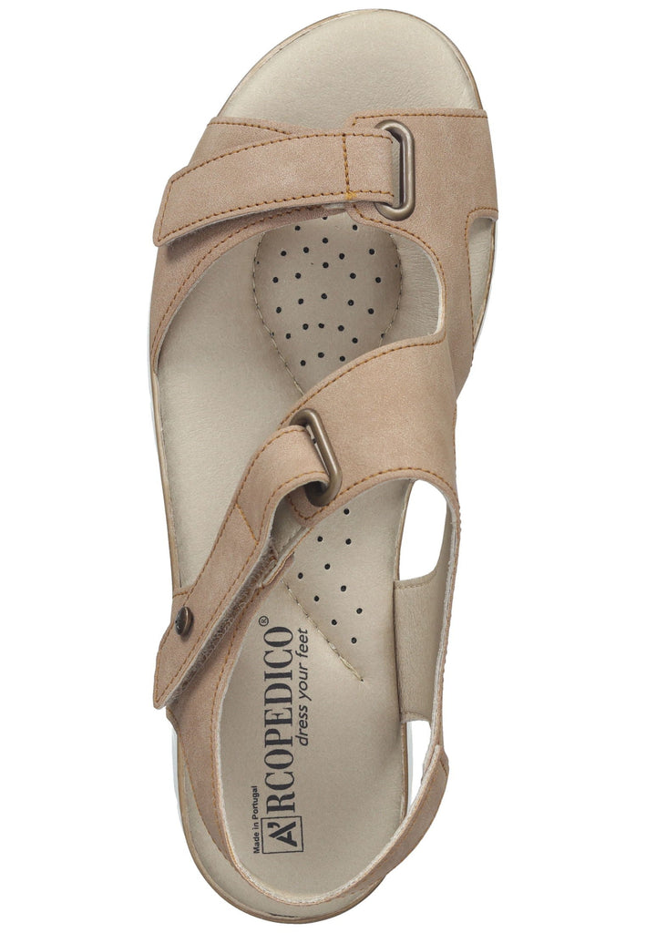 ARCOPEDICO Sandalen Textil Tan
