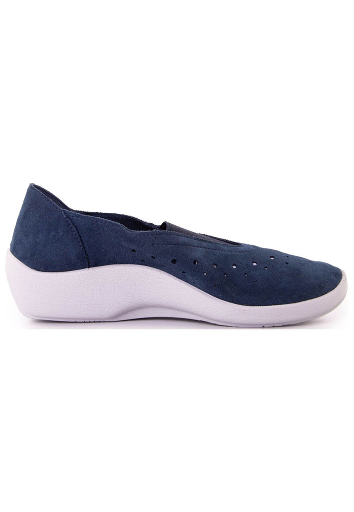 ARCOPEDICO Slipper Lederimitat Blau