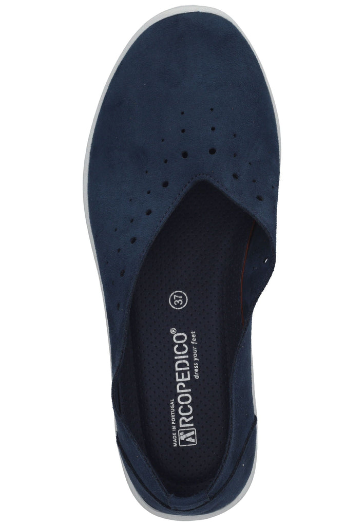 ARCOPEDICO Slipper Lederimitat Blau