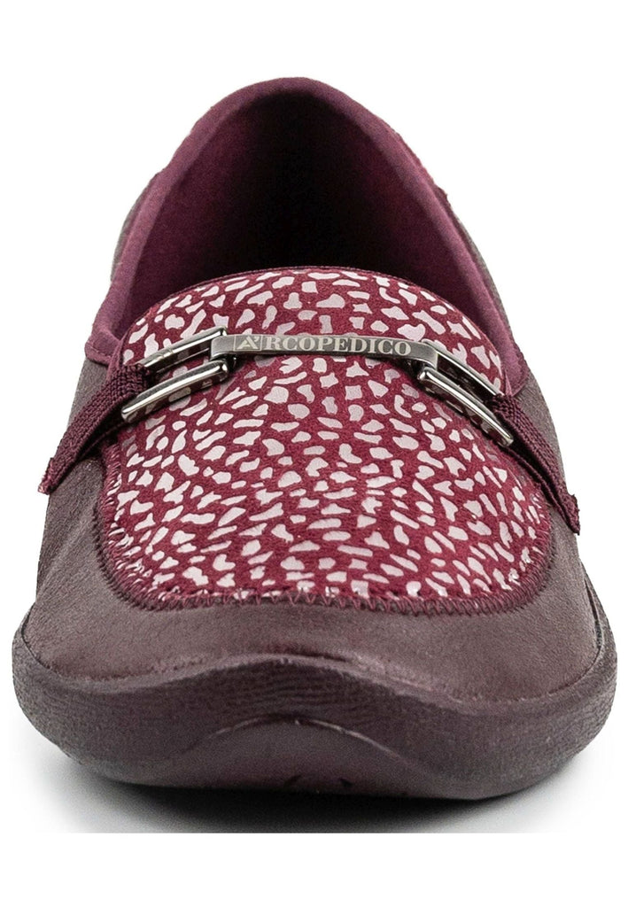 ARCOPEDICO Slipper Lederimitat Bordeaux
