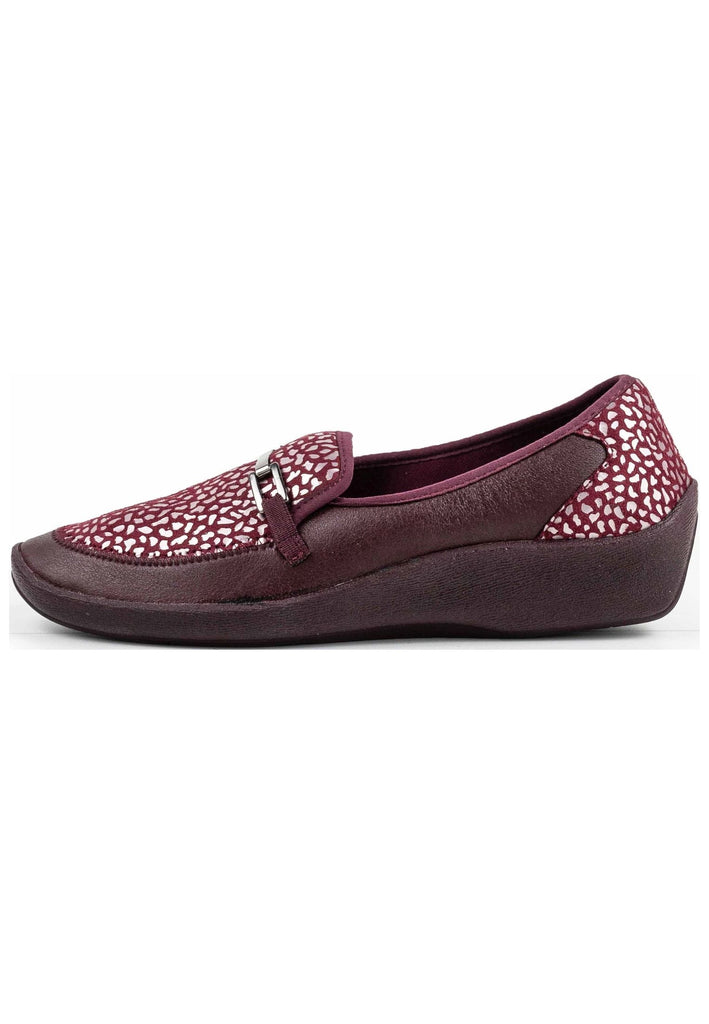 ARCOPEDICO Slipper Lederimitat Bordeaux