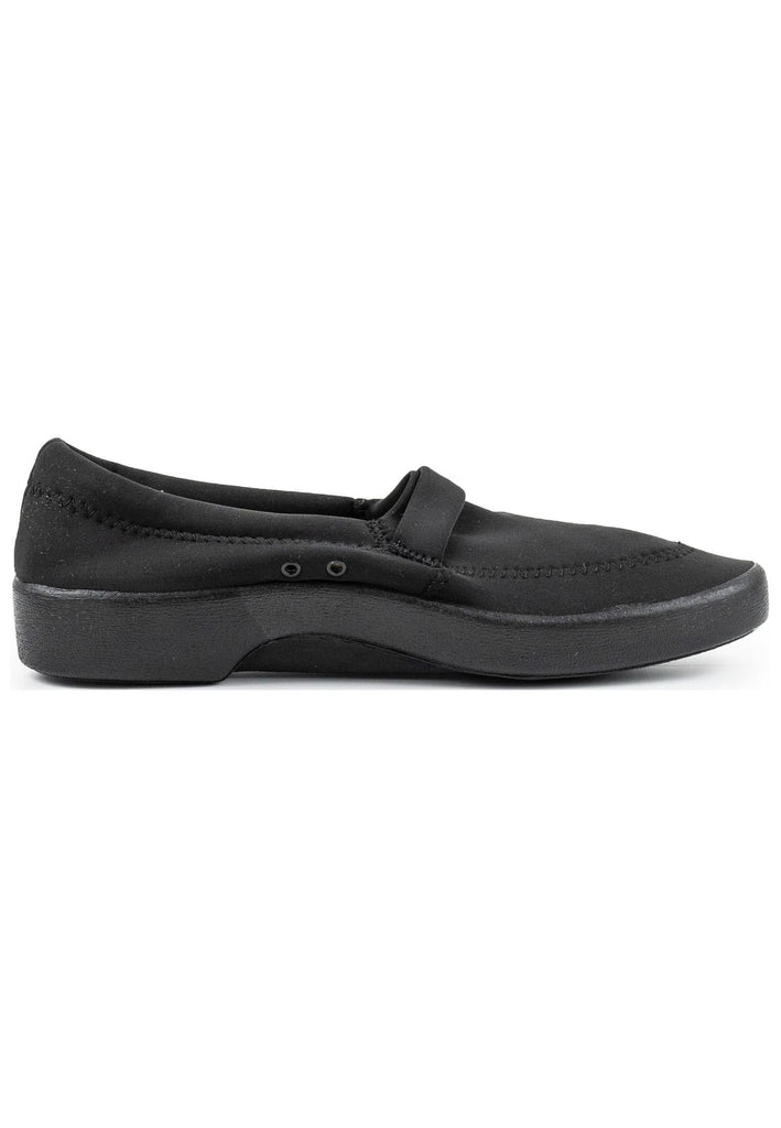 ARCOPEDICO Slipper Lederimitat Schwarz