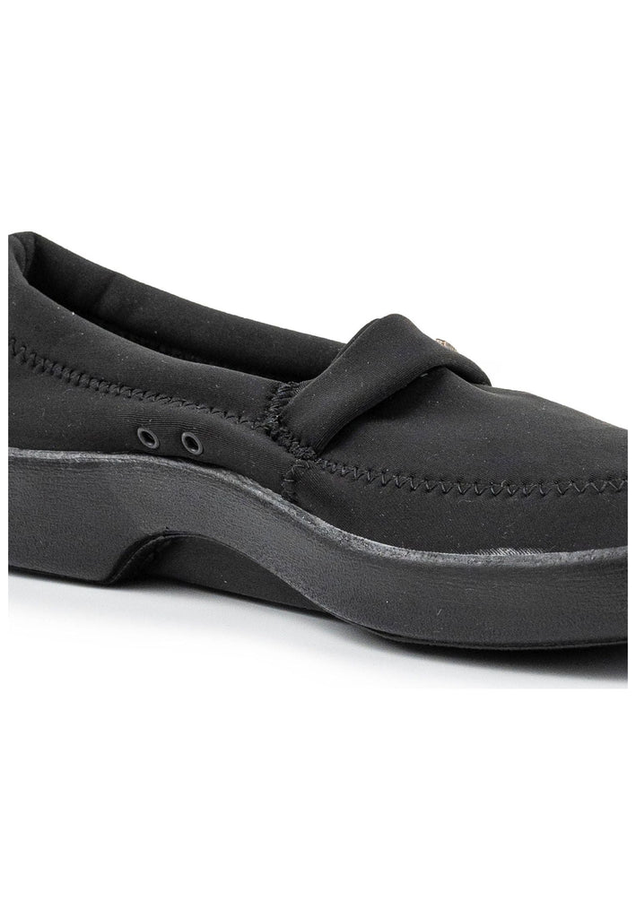 ARCOPEDICO Slipper Lederimitat Schwarz