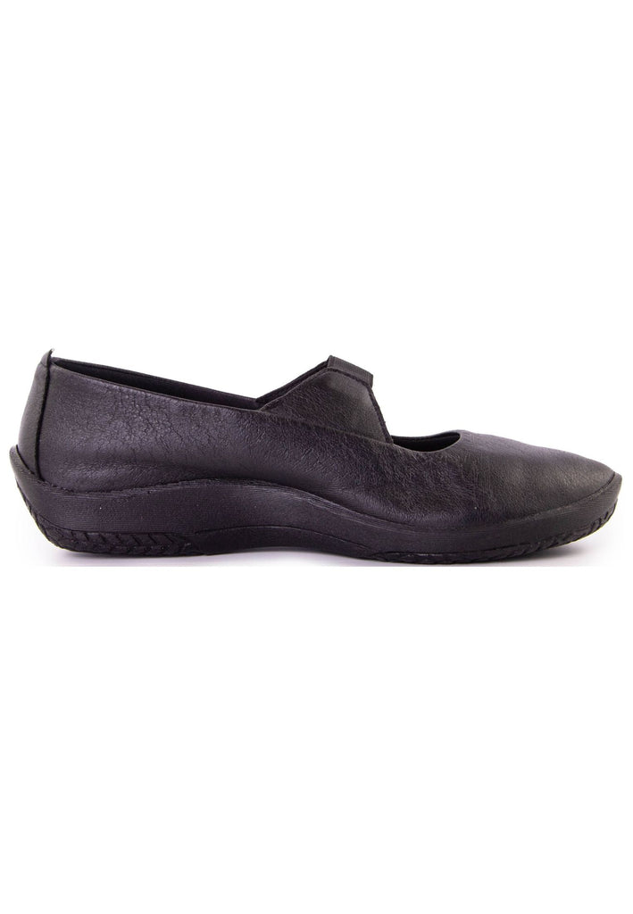 ARCOPEDICO Slipper Lederimitat Schwarz
