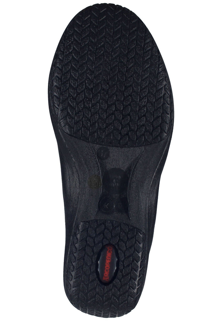 ARCOPEDICO Slipper Lederimitat Schwarz