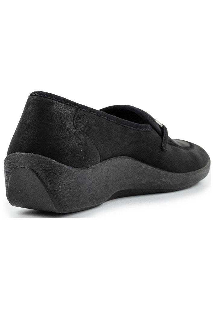 ARCOPEDICO Slipper Lederimitat Schwarz