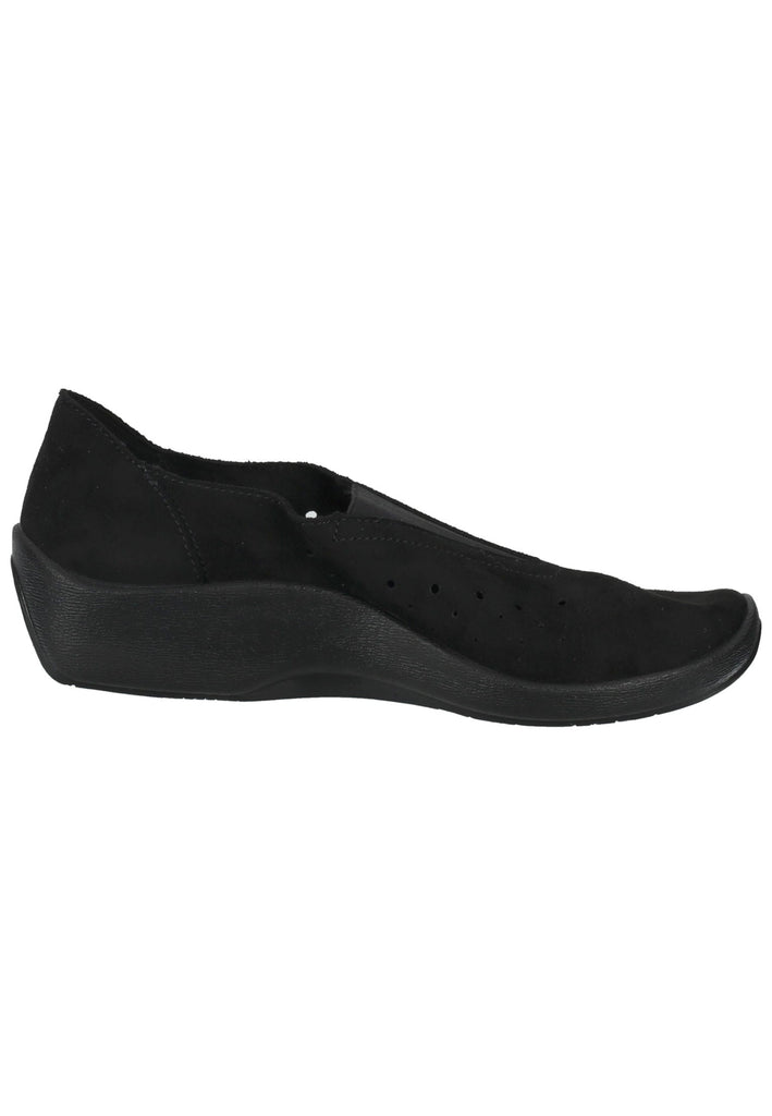 ARCOPEDICO Slipper Lederimitat Schwarz