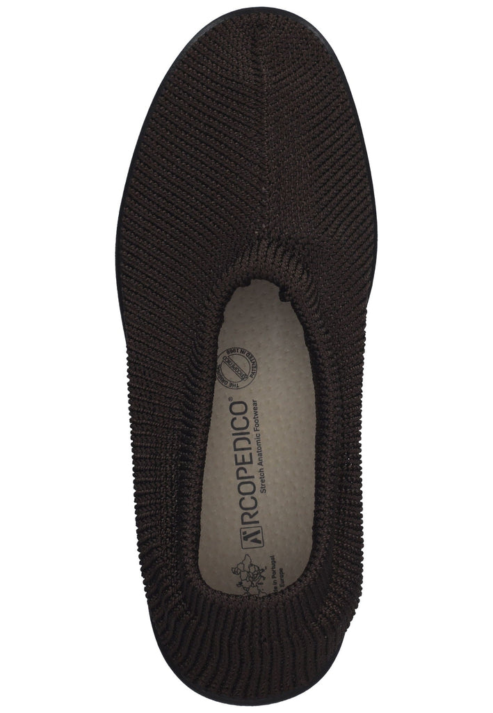 ARCOPEDICO Slipper Textil Dunkelbraun