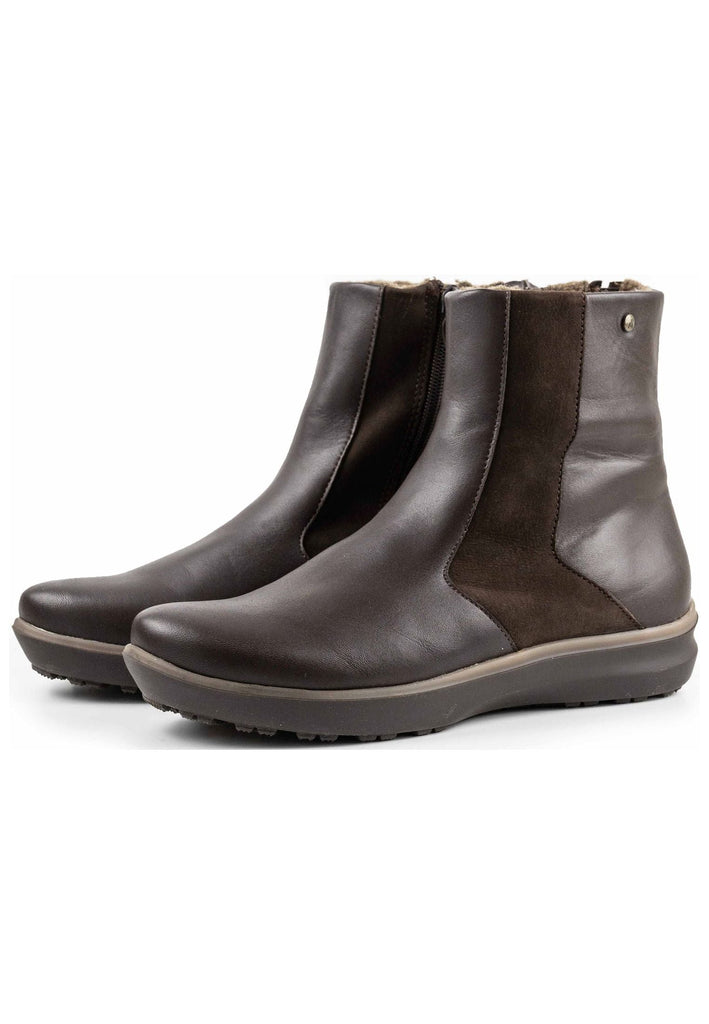 ARCOPEDICO Stiefelette Leder Chocolate Warmfutter