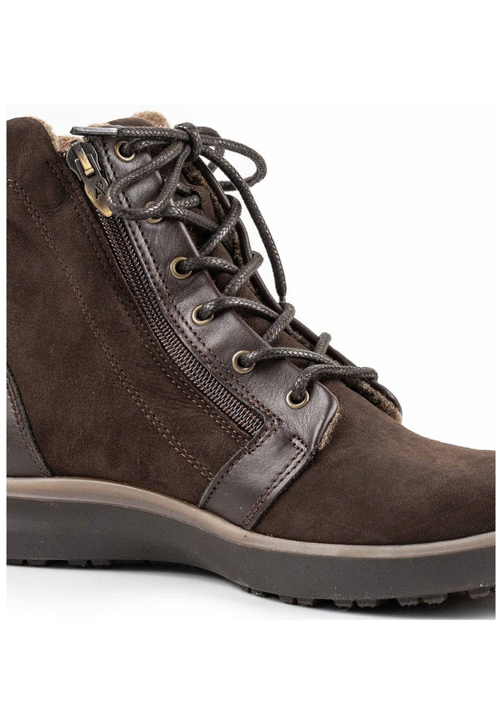 ARCOPEDICO Stiefelette Leder/Textil Chocolate Warmfutter