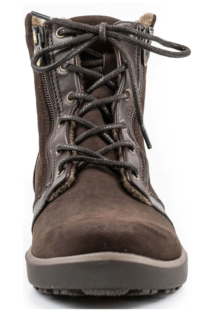 ARCOPEDICO Stiefelette Leder/Textil Chocolate Warmfutter