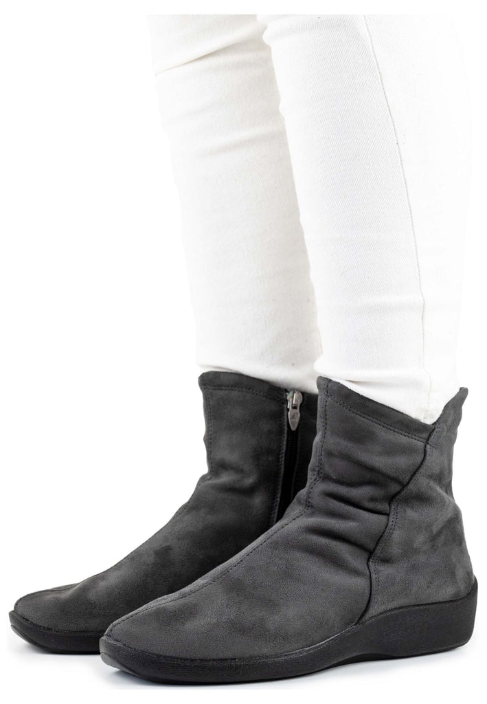 ARCOPEDICO Stiefelette Lederimitat Antrazit