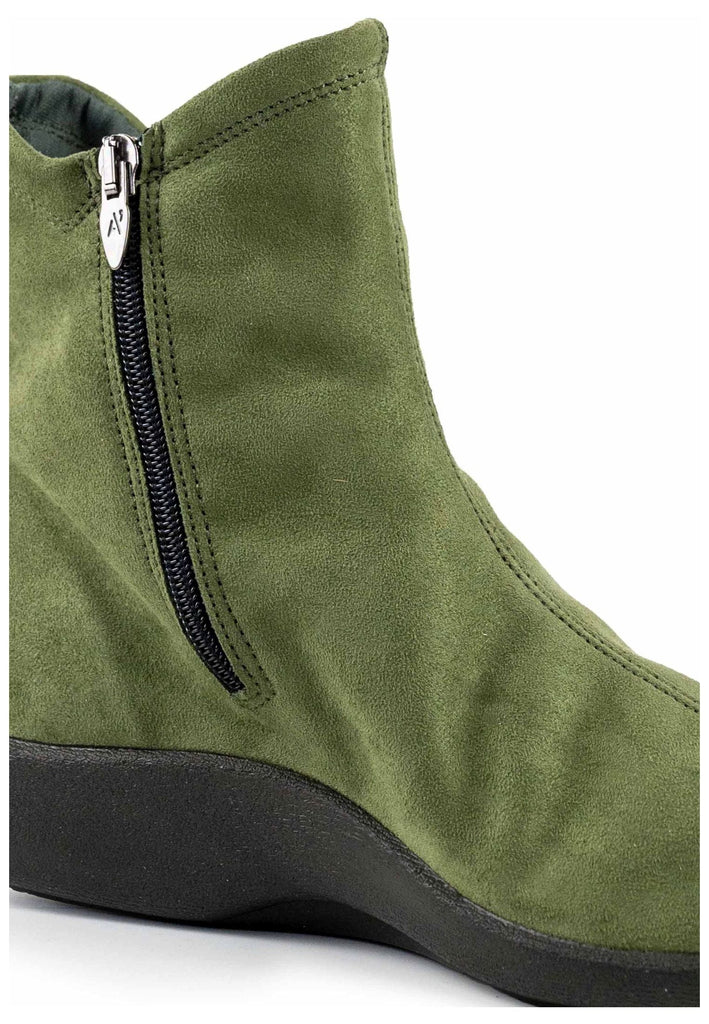 ARCOPEDICO Stiefelette Lederimitat Olive