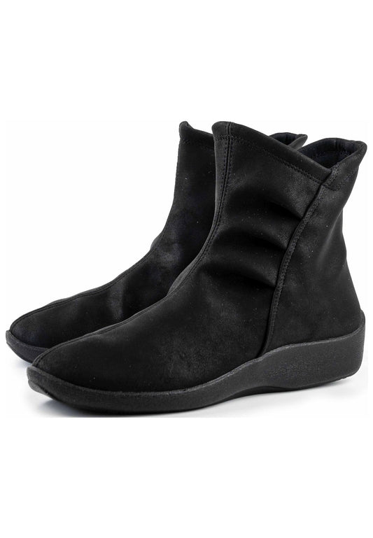 ARCOPEDICO Stiefelette Lederimitat Schwarz