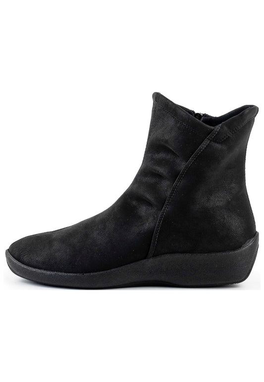 ARCOPEDICO Stiefelette Lederimitat Schwarz