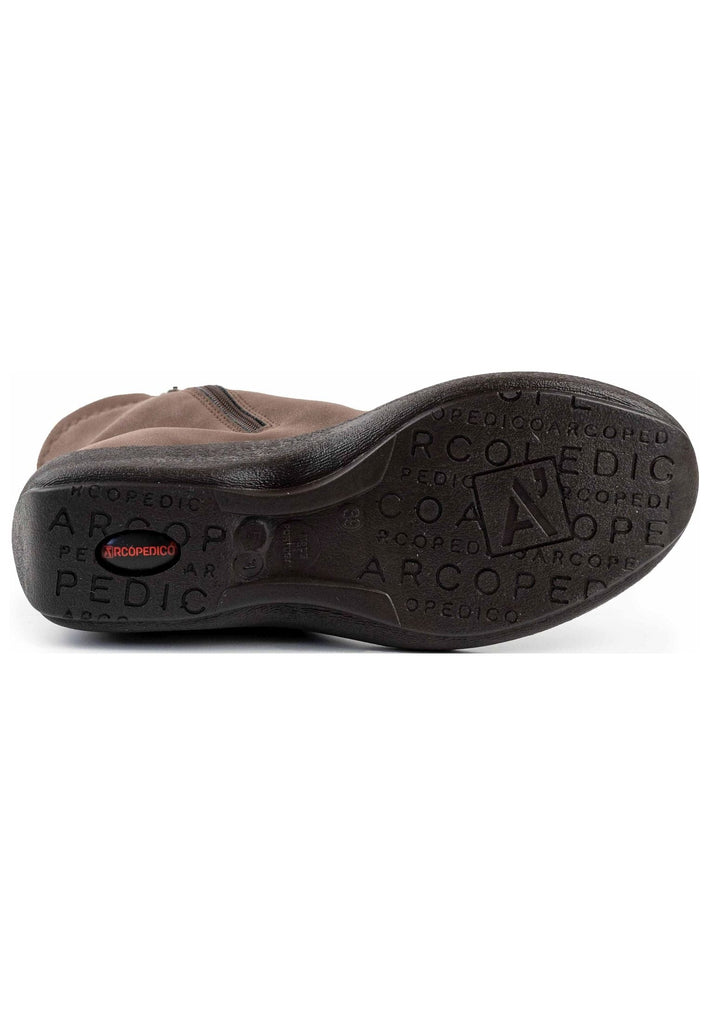 ARCOPEDICO Stiefelette Lederimitat/Textil Braun