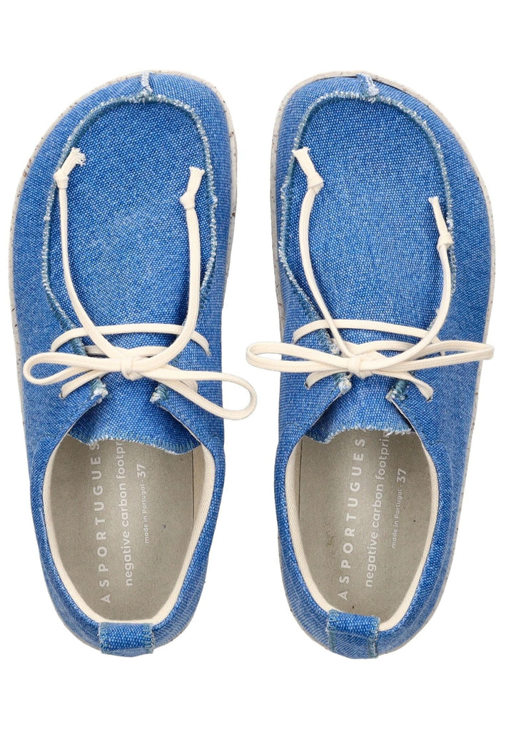 ASPORTUGUESAS Halbschuhe Baumwolle Mittelblau