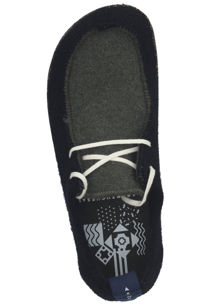 ASPORTUGUESAS Halbschuhe Filz Schwarz