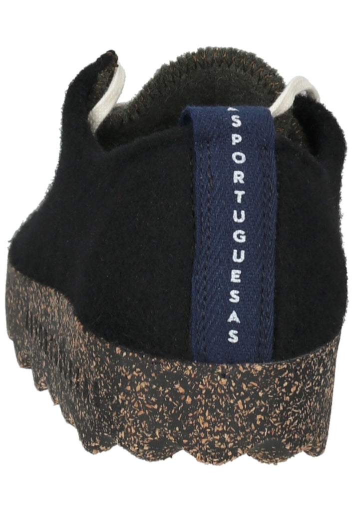 ASPORTUGUESAS Halbschuhe Filz Schwarz
